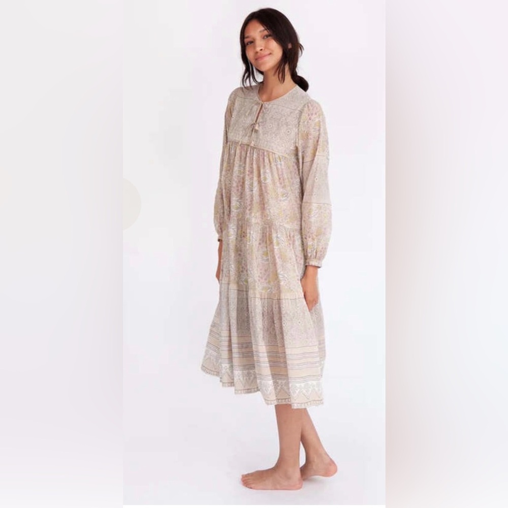 NWT Matta NY Yamini Booj Dress XS Floral Bohemian Midi Dress